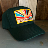 Hermosa Beach MUY HERMOSA 6 Panel Mid Profile Baseball Cap - Dark Green