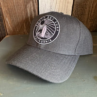 SOUTH BAY SURF (Dark Patch) Premium 6-Panel Low Profile Snapback Hat - Heathered Black