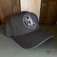 SOUTH BAY SURF (Dark Patch) Premium 6-Panel Low Profile Snapback Hat - Heathered Black