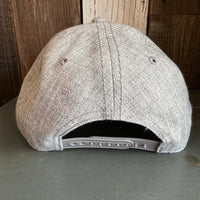 Hermosa Beach OBLIGATORY SUNSET Premium 6-Panel Low Profile Snapback Hat - Heathered Grey