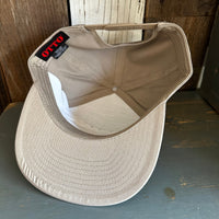 Hermosa Beach AS REAL AS THE STREETS 7 Panel Snapback Hat - Khaki