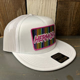 Hermosa Beach HERMOSA '84 Trucker Hat - White (Flat Brim)