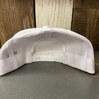 Hermosa Beach HERMOSA '84 Trucker Hat - White (Flat Brim)