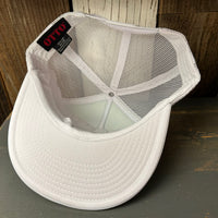 Hermosa Beach HERMOSA '84 Trucker Hat - White (Flat Brim)