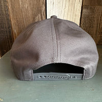 Hermosa Beach ROPER 7 Panel Snapback Hat - Charcoal Grey