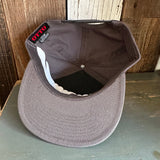 Hermosa Beach ROPER 7 Panel Snapback Hat - Charcoal Grey