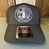 SOUTH BAY SURF (Navy Colored Patch) - 6 Panel Low Profile Baseball Cap - Black