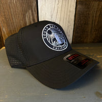 SOUTH BAY SURF (Navy Colored Patch) - 6 Panel Low Profile Baseball Cap - Black
