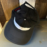 SOUTH BAY SURF (Navy Colored Patch) - 6 Panel Low Profile Baseball Cap - Black