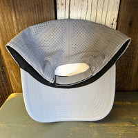 SOUTH BAY SURF CALIFORNIA (Multi Colored Patch) - 6 Panel Low Profile Baseball Cap - Light Grey