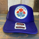 CALIFORNIA POPPY High Crown Trucker Hat - Purple