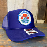 CALIFORNIA POPPY High Crown Trucker Hat - Purple