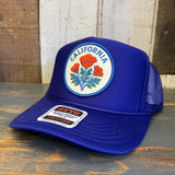 CALIFORNIA POPPY High Crown Trucker Hat - Purple