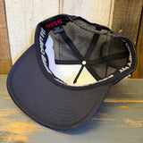 SOUTH BAY SURF (Black Patch) High Crown Trucker Hat - Black