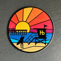 Hermosa Beach Stickers / Wicked House Stickers - SMALL & LARGE STICKERS