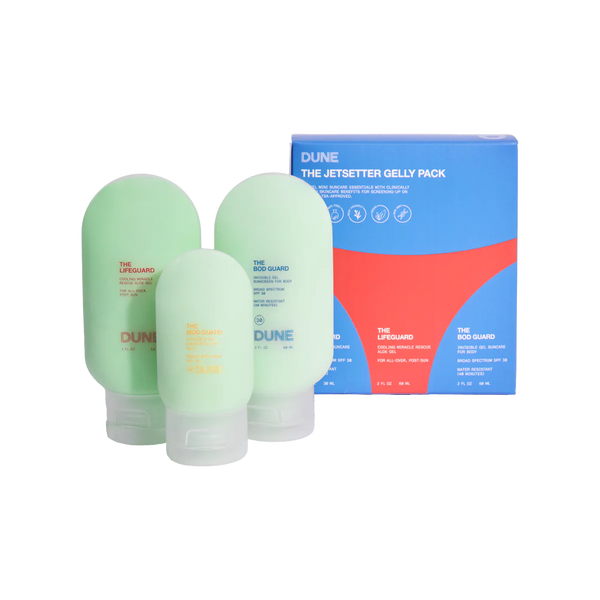 THE JETSETTER GELLY PACK Sunscreen :: Travel Minis
