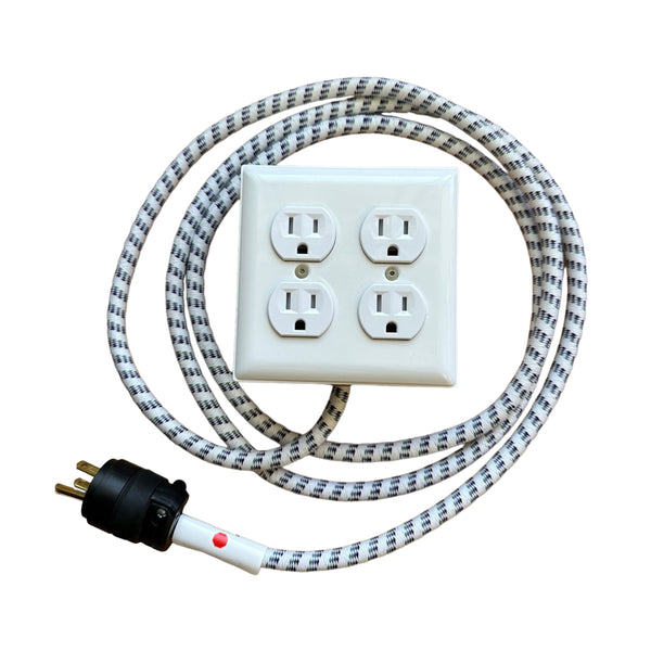 Extō+4 in SURF'S UP w/White-sand, Green, Blue, Indigo, and Black 8FT Extension Cord