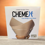 CHEMEX® ☕️  Bonded Filters Pre-Folded NATURAL Squares :: FSU-100