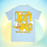 FREE & EASY X THE BEATLES YELLOW SUBMARINE BUBBLES SS TEE - Powder Blue