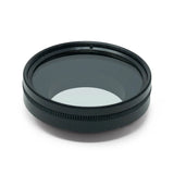 32mm circular polarizing lens filter in black metal, designed for use with NOCS Zoom or Field Tube Monocular.