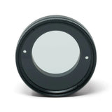 32mm circular polarizing lens filter in black metal, shown front-facing on a white background. Used for reducing glare.