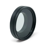 32mm circular polarizing lens filter, black metal, designed for Zoom Tube or Field Tube, shown on a white background.