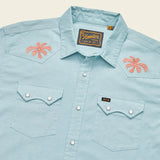 Crosscut Deluxe Short Sleeve Shirt Fronds : Nile Blue