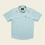 Crosscut Deluxe Short Sleeve Shirt Fronds : Nile Blue