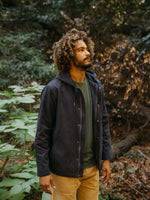 Hooded Deck Jacket - Navy