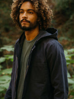 Hooded Deck Jacket - Navy
