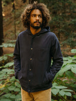 Hooded Deck Jacket - Navy