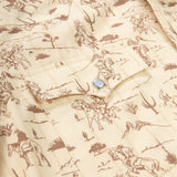 Serape Pearl Snap Short Sleeve Shirt - Amarillo - Desert Rodeo Print