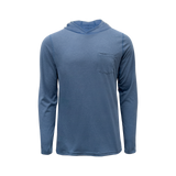 THE BLUE HOLE BRIDGE || Regular Fit Performance Hoodie - Slate Blue