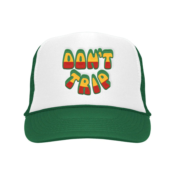 F&E X BOB MARLEY TUFF GONG TRUCKER HAT - Green/White