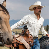 THE VEGA || SLIM FIT Long Sleeve Pearl Snap Western Shirt