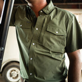 THE GRAZER || SLIM FIT Short Sleeve Pearl Snap Western TUFF THREADS Shirt