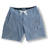 ARROYO 7" INSEAM STRETCH CORDUROY WALKSHORTS - STEEL BLUE