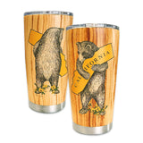 California Woodgrain Bear Hug Travel Mug