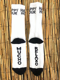 Happy Hour Shades | Mucho Relaxo Socks | White/Black