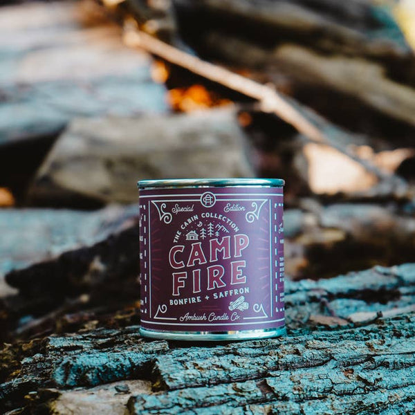 Campfire | Bonfire + Saffron 8oz Soy Candle