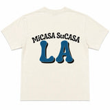 MI CASA SU CASA TEE - Cream/Blue