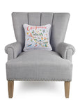 California Embroidered Pillow by Angela Staehling