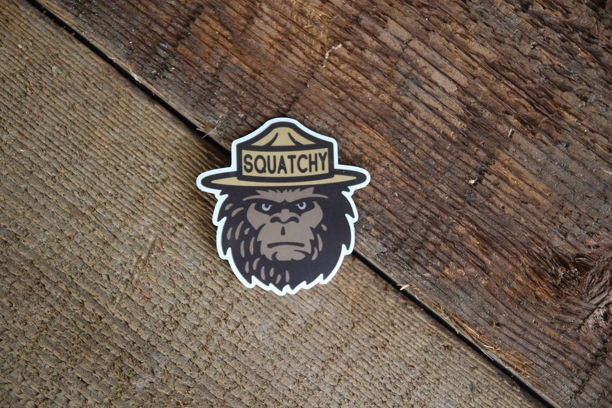 Squatchy Bigfoot Sticker – Wicked+ General Store