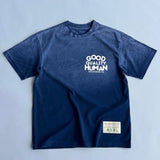 GOOD QUALITY HUMAN TEE LOS ANGELES - Vintage Blue