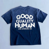 GOOD QUALITY HUMAN TEE LOS ANGELES - Vintage Blue