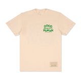 GOOD QUALITY HUMAN TEE LOS ANGELES - Cream/Green