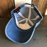 Hermosa Beach MUY HERMOSA 6 Panel Low Profile Style Dad Hat - Navy Denim