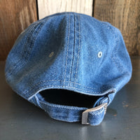 Hermosa Beach MUY HERMOSA 6 Panel Low Profile Style Dad Hat - Navy Denim