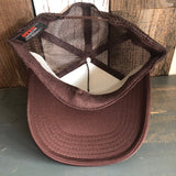 CALIFORNIA POPPY High Crown Trucker Hat - Brown