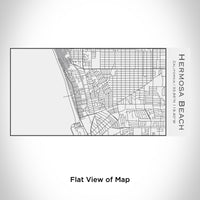 Hermosa Beach Map 17oz Insulated Bottle in Matte White
